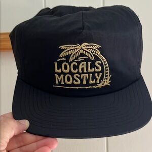 Black Cap with Gold Embroidery